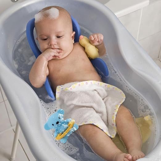 SUPVOX Bear Shaped Bath Thermometer for Babies, Lovely Water Temperature Gauge, Sky-Blue Shower Water Thermometer, Safe Bathing Temperature Tester for Bathtub