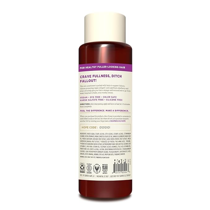Soapbox Biotin & Super Fruit Shampoo & Conditioner Set, Leaves Hair Volumized & Strengthened - Clean Ingredients Free of Harsh Chemicals, Sulfates, Parabens & Silicones - 16 oz Each