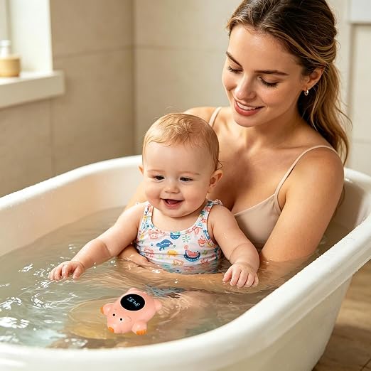 Kids Bath Water Gauge | Digital Waterproof Accurate Safety - Bear Bath Water Meter for Child,for Boys Girls Daycare Hospital Home Outdoor Bathtub Shower