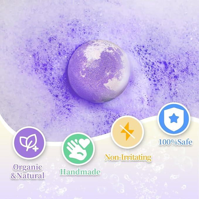 Bath Bombs for Kids with Surprise Inside, 32 Pack Kids Bath Bombs with Land & Sea Animal Toys, Bubble Bath Fizzy Ball for Girls Boys with Bath Toys, Fun Birthday Gift Handmade Child-Safe Bath Bomb