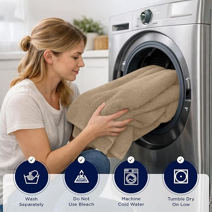 DAN RIVER 2 Pack Luxury Bath Sheets 35x70, 600 GSM, Soft & Quick Dry 100% Ring Spun Cotton Towels Ideal for Hotels, Spas, Gyms & Salons Extra Large, Tan