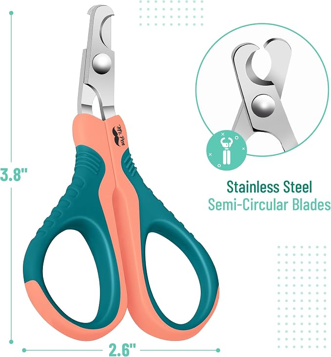 Mr. Pen- Cat Nail Clipper, Stainless Steel | Professional Sharp Cat Claw Trimmer for Small and Medium Cats, Pet Nail Clipper with Sturdy Non Slip Handle