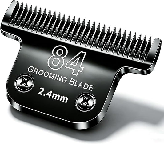 #T84 Dog Grooming Replacement Blades Compatible with Andis Dog Clippers | Dog Clipper Blades for Most OsterA5, Wahl KM Series Pet Clippers for Animal Dog,Cat,Horse (Black-T84)