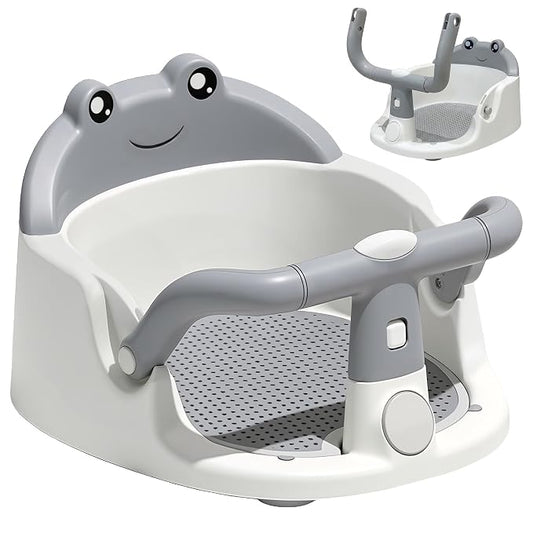 Baby Bath Seat for Babies 6 Months & up, Non-Slip Infant Bathtub Seat with Suction Cups, Toddler Bath Support for Tub for Sitting Up