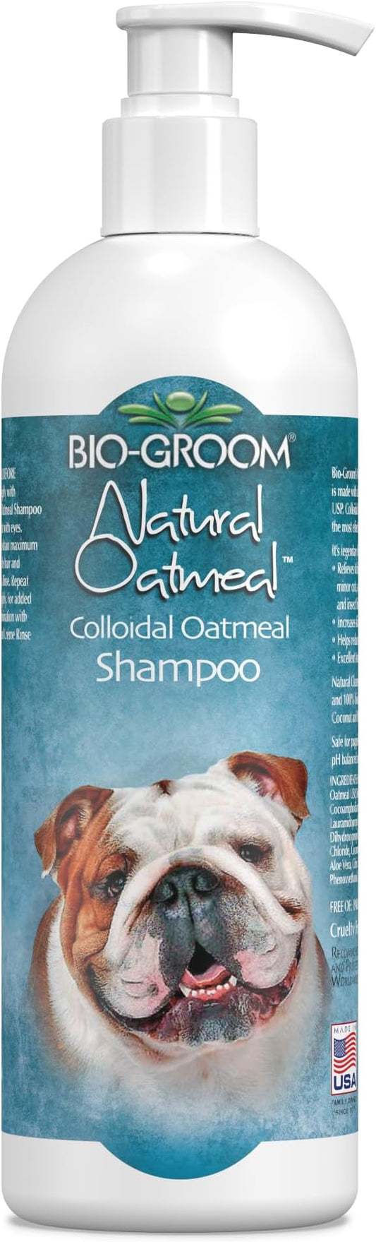 Bio-Groom Oatmeal Dog Shampoo for Allergies and Itching, 32 fl oz, 1-Pack | Cruelty-Free, Dog Bathing Supplies, Puppy Shampoo for Sensitive Skin, Made in USA, Anti-Itch Products