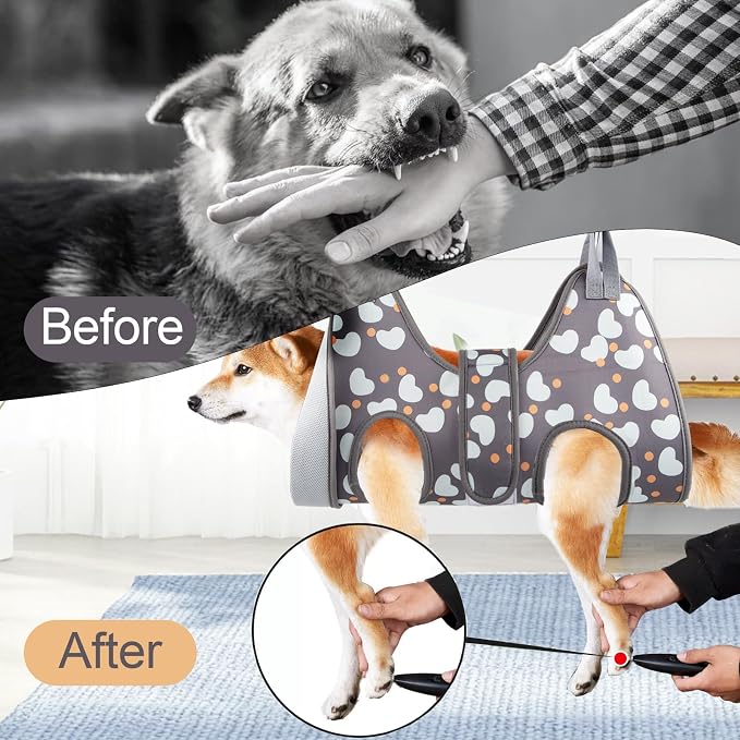 ATESON Dog Grooming Hammock with Nail Clippers/Nail Trimmers, Dog Grooming Harness for Nail Trimming, Pet Grooming Sling Helper for XL Large Dogs