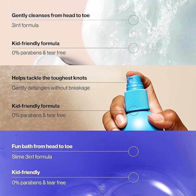 Suave Kids Minions Hair Products Bundle – 3-in-1 Coco-Craze Slime & Fun Fresh Shampoo, Conditioner & Body Wash + Detangler Spray, 28 Oz Ea (3 Piece Set)