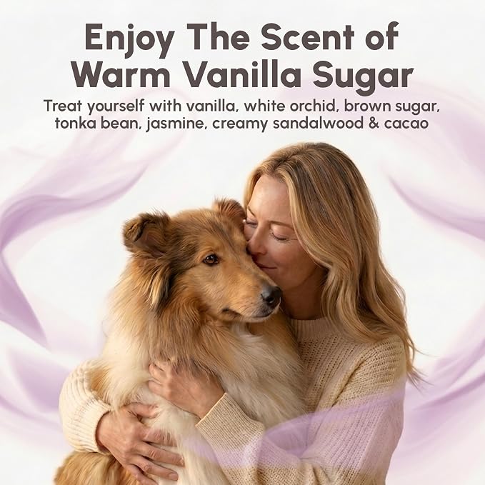 Best Shot Scentament Spa Botanical Body Splash, Detangler Spray, Hypoallergenic Body Spray for Cat, Dog, Warm Vanilla Sugar, 8 Oz.