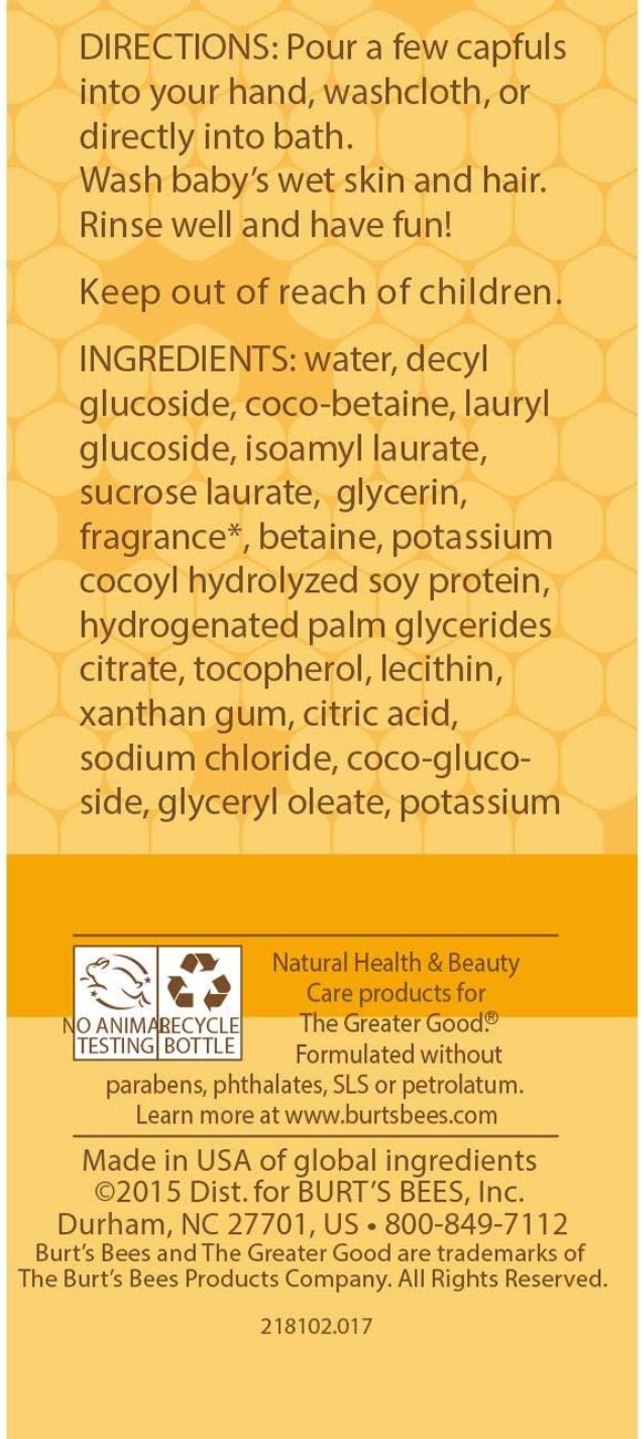 Burt's Bees Baby Shampoo & Wash, Original Tear Free Baby Soap - 12 Ounce Bottle