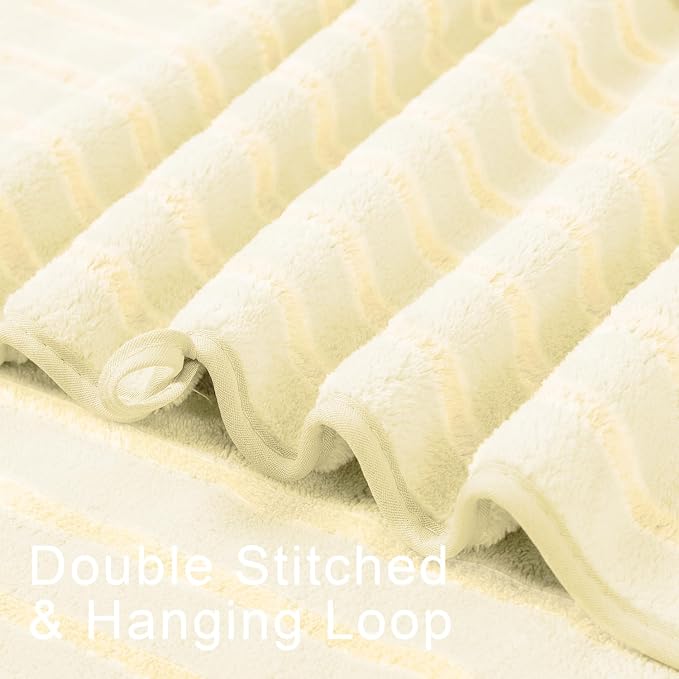 Mistyrose Bath Towels,4 Pack 35"x70" Large Bath Towels Microfiber Absorbent XL Bath Sheets Super Soft Towel for Bathroom Quick Dry Oversized Shower Towels for Family Hotel Spa Gym(Cream