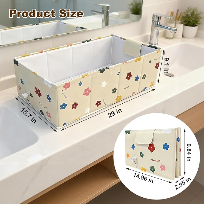 Foldable Dog Bathtub for Small to Medium Dogs & Cats Pool, Collapsible Pet Bath Tub for Shower/Kitchen Sink, Thickened Insulated Base, Portable & Space-Saving Puppy Wash Basin, Yellow