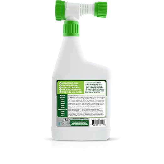 OdoBan Outdoor and Yard Odor Eliminator, Plant-Friendly Formula, Made in the USA, Clean Fresh Scent, 32 Fluid Ounce Bottle with Hose End Sprayer, 6-Pack
