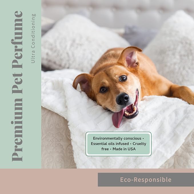 Begley's Pet Cologne and Deodorizer - Premium Essential Oil Dog Perfume Spray Long Lasting and Pet Odor Eliminator - Cat Perfume and Dog Cologne Spray - Peppermint - 4 oz