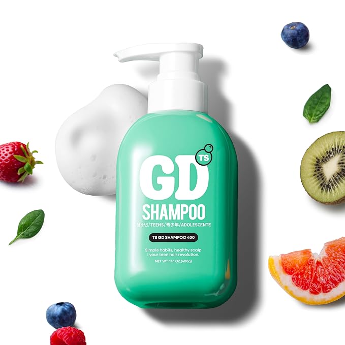 TS GD Teen Shampoo for Itchy, Flaky, Dry, Sensitive Scalp, Sulfate and Silicone Free Gentle Scalp Cleanser for Build Up and Odor Care, Korean Hair Care 14.01 fl oz, 400ml