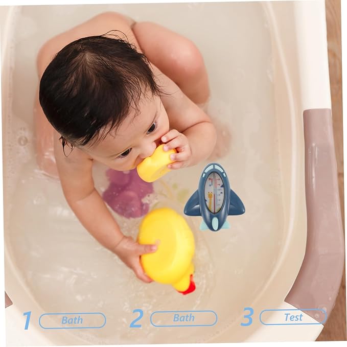 Kisangel Bath Thermometer for Newborns and Toddlers Accurate Water Temperature Gauge Safety Tool for Care and Easy to Use
