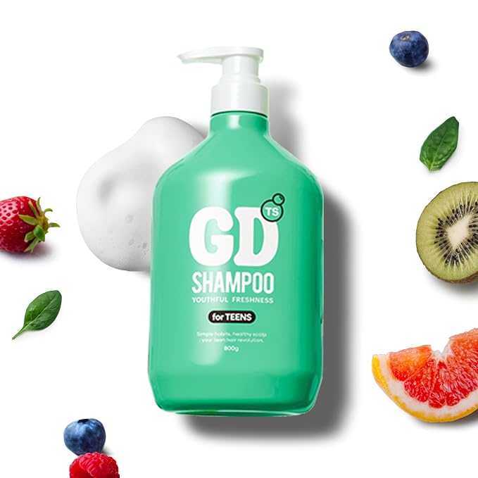 TS GD Teen Shampoo for Itchy, Flaky, Dry, Sensitive Scalp, Sulfate and Silicone Free Gentle Scalp Cleanser for Build Up and Odor Care, Korean Hair Care 28.2 fl oz, 800ml