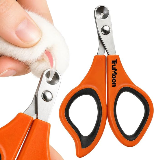 Trumoon Cat Nail Clipper with 2mm Circular Hole Safety Guard for Indoor Cat | Avoid Overcutting, Safe, Easy, Quiet, Fast & Accurate, ideal for anxious and wiggly cats, Great for first-time cat owners
