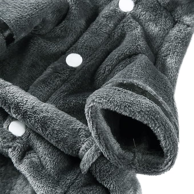 Dog Bathrobe Thicken Pet Drying Coat Super Absorbent Puppy Bathrobe Towel Hooded Towel Robe for Small Dog Cat