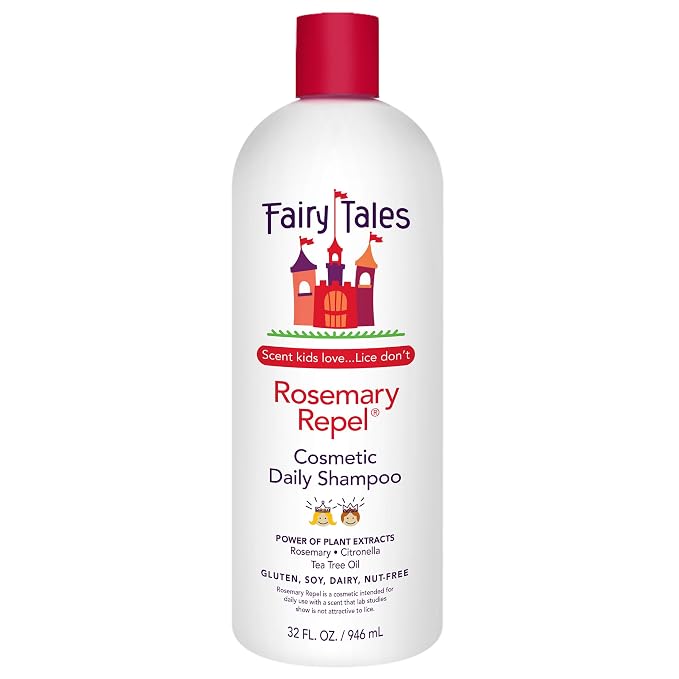Fairy Tales Rosemary Repel Daily Kids Shampoo– Kids Like the Smell, Lice Do Not, 32 fl oz. (Pack of 1)