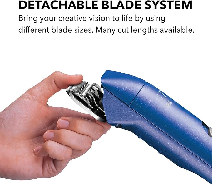 Andis Professional UltraEdge Super 2-Speed Detachable Blade Dog/Pet Clipper,Rotary Motor with Shatter-Proof Housing,Runs Calm & Silent,14-Inch Cord,for All Dog Coats &Breeds,120 Volts,Blue (Pack of 6)