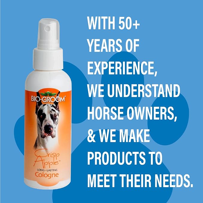 Bio-groom Crisp Apple Dog Cologne - Deodorizing Spray, Bathing Supplies, Puppy Wash, Cat & Dog Grooming Supplies, Cruelty-Free, Made in USA - 8 fl oz 1-Pack