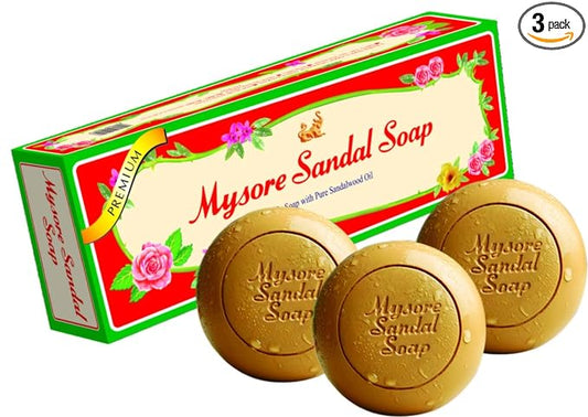 Mysore Sandal Soap, 150g (Pack of 3)