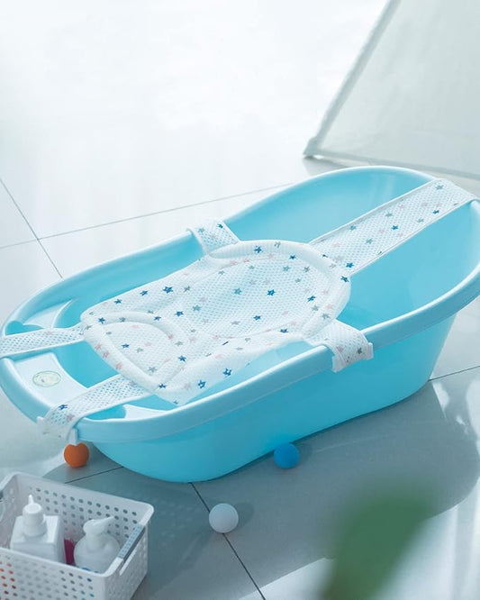 Baby Bath Seat Support Net | Soft Infant Bathing Pillow Sling Mesh for Newborn Boys Girls to Toddler- Tub Not Included