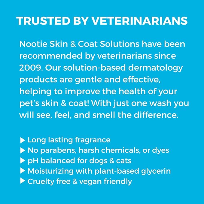 Nootie Sweet Pea Vanilla Daily Spritz for Dogs and Cats - Conditions and Moisturizes Fur, Long Lasting Pet Spray - 16oz