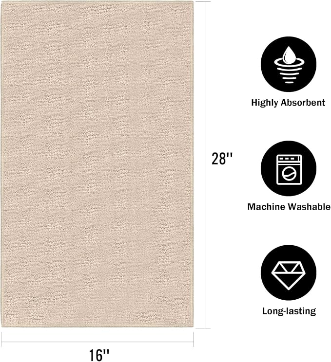 Orighty 6 Pack Brown Hand Towels - Quick Drying & Absorbent Microfiber Gym Towels 16x28 inches - Lightweight & Thin White Yoga Towel - Multi-Purpose Camping Towel for SPA, Hotel & Bathroom