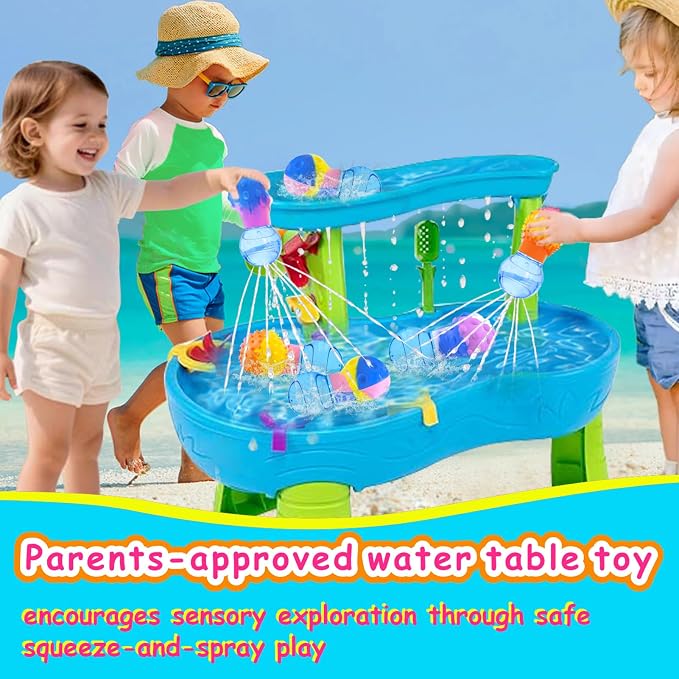 Bath Toys for Toddlers Ages 1-3, Squishy Bath Bulb Bath Toys for 1 2 3 Year Old Boy Girl Gifts, Sensory Squeezing Bathtub Water Toys for Baby Kids 1-3 2-4 Stocking Stuffers
