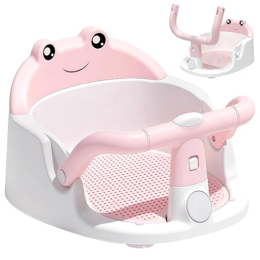 Baby Bath Seat for Babies 6 Months & up, Non-Slip Infant Bathtub Seat with Suction Cups, Toddler Bath Support for Tub for Sitting Up