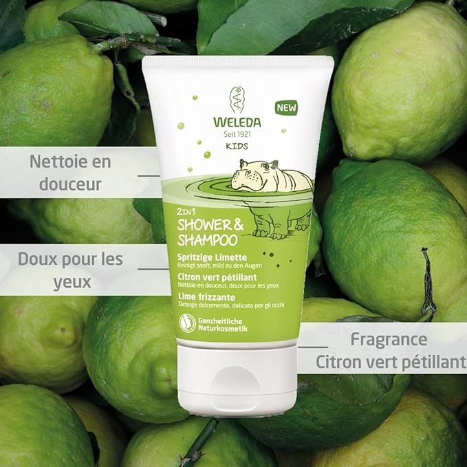 Weleda Kids 2-in-1 Lively Lime Shampoo & Bodywash 150ml