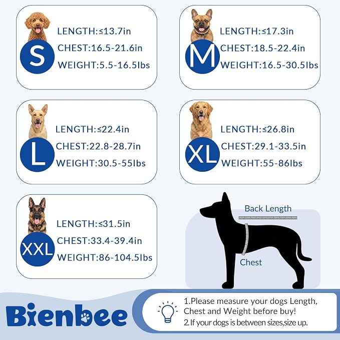 Bienbee Dog Bathrobe, Quick Drying Super Absorbent Pet Robes for Small Medium Large Dogs, Drying Coat for After Bath & Swim, Warm & Cozy Dogs Towels, Dog Puppy Bath Supplies, Dark Blue M