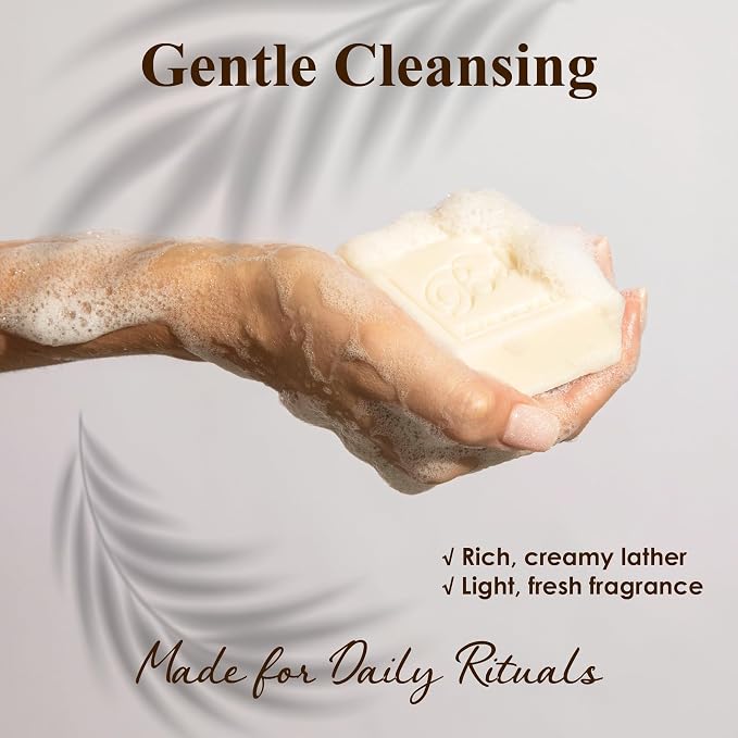 BELA Extra Creamy Goat Milk Soap 3.3 OZ Pack of 12, Long Lasting French Triple Milled Bar Soap Enriched with Organic Shea Butter, Hand, Face and Body Wash Bar, Made in Australia