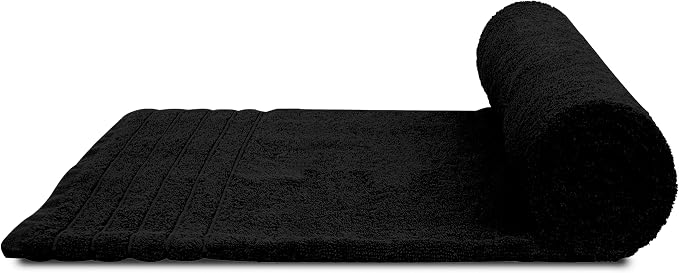 Tens Towels Pack of 2 Extra Large Bath Sheets 35 x 70 Inches, 100% Cotton, Larger & Lighter Weight, Quicker to Dry, Super Soft & Absorbent, Oversized Bath Towels, Black