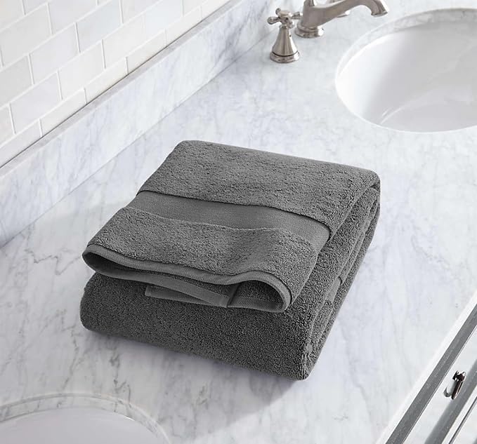 100% Organic Cotton Towels 650 GSM Plush Feather Touch Quick Dry Bath Towel, Pack of 4 GOTS Certified, Oeko-Tex Green Certified, Organic Cotton Bath Towel, 30"X58"