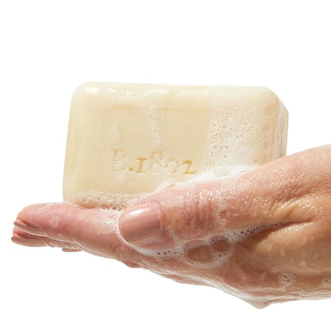 Beekman 1802 Goat Milk Soap – Moisturizing Hand & Body Soap Bar with Shea Butter & Botanical Oils, Triple-Milled, Non-Drying, Made for Sensitive Skin, Lavender 3.5 oz