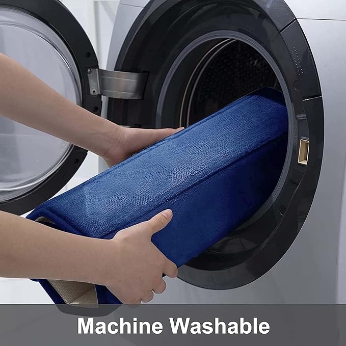 Buganda Memory Foam Bath Mat, 70" x 34", Ultra Soft Bathroom Rugs, Water Absorbent and Machine Washable Bath Rug Runner for Bathroom, Shower, and Tub, Navy Blue