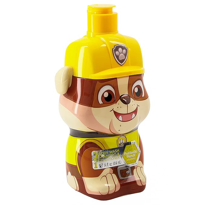 Taste Beauty “PAW Patrol” 3-in-1 Kids’ Shampoo, Kids’ Conditioner, and Bodywash, 14 Ounces, (Scent) (Pack of 2)