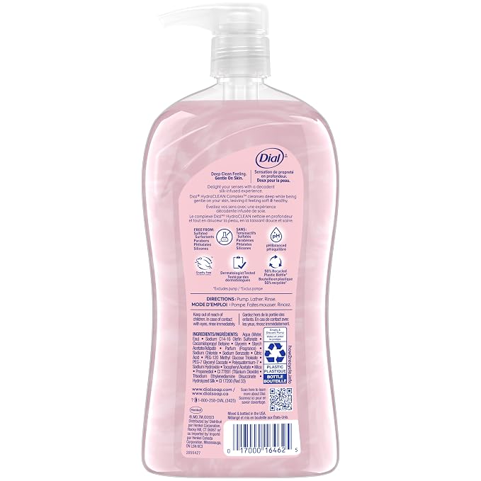 Dial Body Wash, Pamper & Indulge, Silk & Magnolia, 32 fl oz (Pack of 2)