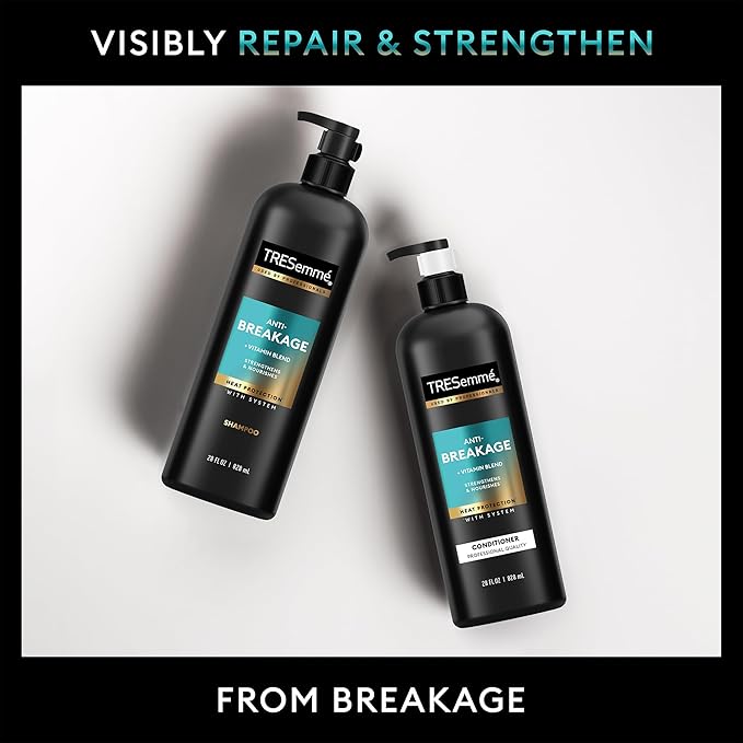 TRESemmé Shampoo & Conditioner, Anti-Breakage + Keratin Mask – Strengthening Products for Dry, Damaged Hair