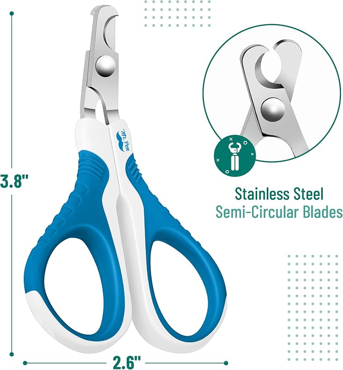 Mr. Pen- Cat Nail Clipper, Stainless Steel | Professional Sharp Cat Claw Trimmer for Small and Medium Cats, Pet Nail Clipper with Sturdy Non Slip Handle