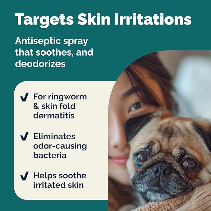 Dermabliss Chlorhexidine Spray & Anti Itch Shampoo Bundle for Dogs & Cats, 2% Chlorhexidine Ketoconazole Medicated Spray Plus Max Strength Pramoxine Oatmeal Shampoo for Hot Spots, Yeast & Itch