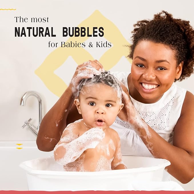 Alaffia Bubble Bath for Babies & Kids, Coconut Strawberry 2-Pack – Long-Lasting, Moisture-Rich Bubbles with Coconut Oil, 32 Fl Oz Ea