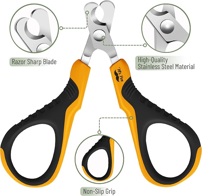 Mr. Pen- Cat Nail Clipper, Stainless Steel | Professional Sharp Cat Claw Trimmer for Small and Medium Cats, Pet Nail Clipper with Sturdy Non Slip Handle
