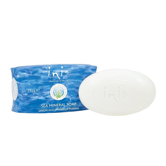 Inis the Energy of the Sea - Large Sea Mineral Soap Bar, 7.4 oz | Triple-Milled Bar Soap with Shea Butter, Seaweed and Sea Salt, Clean Ocean Fresh Fragrance