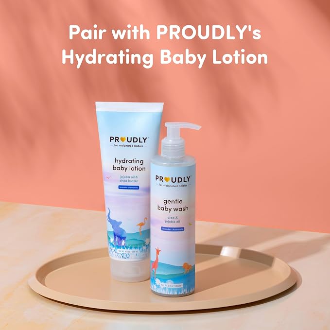 PROUDLY Gentle Baby Wash by Gabrielle Union & Dwyane Wade, for Black & Brown Babies & Dry, Sensitive Skin, Tear-Free, pH Balance, Lavender Chamomile, 3-Pack (9 oz each)