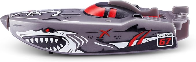 Robo Alive Robo Boats, White Shark & Dino Shark, 2 Pack, by ZURU, Water Activated Boat Toy, (Amazon Exclusive)