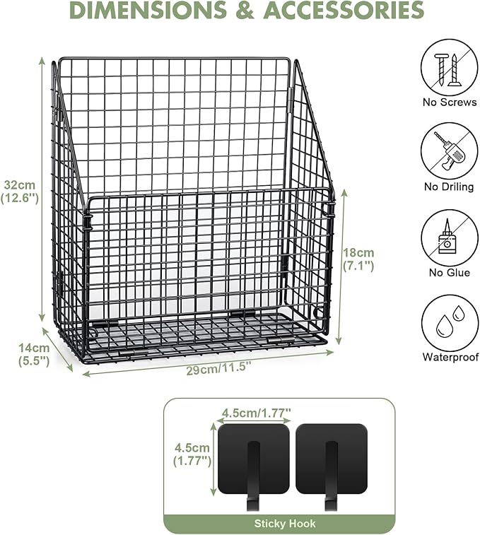 Large Bath Toy Storage, Metal Bathtub Shower Toy Holder, Foldable bath Tub Toy Organizers, Bathroom Toy Storage with Drainage for Sorting Toys/Clothes/Toiletries (1pc black)