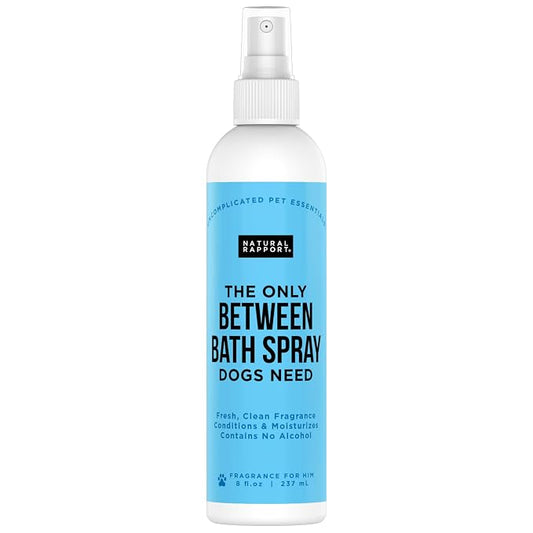 Natural Rapport Dog Deodorant Spray, The Only Between Bath Spray Dogs Need, Natural Cat and Dog Cologne Spray Eliminates Smelly Odours Between Baths (Male)